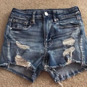 American Eagle ripped jean shorts